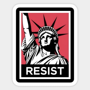 Resist - Statue of Liberty Protest Sticker